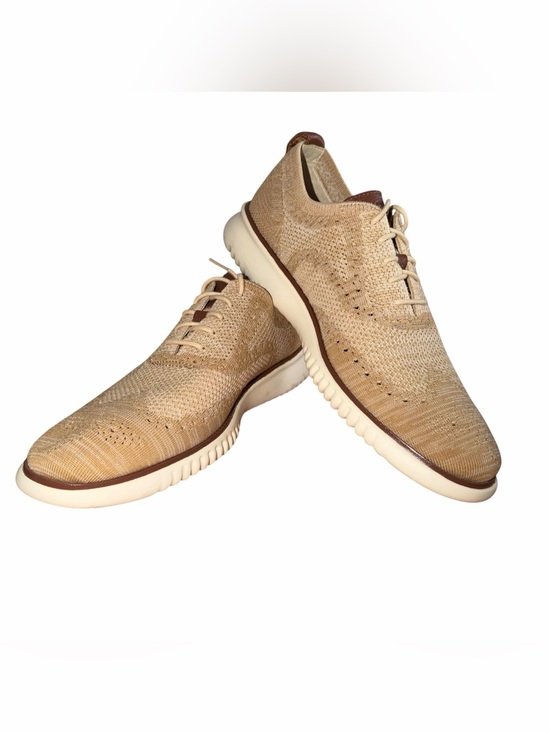 Cole Haan Other - Cole Haan 2.ZEROGRAND Stitchlite Wingtip Oxford Men's Size 9.5 Tan Beige Knit